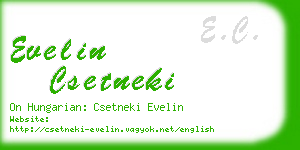 evelin csetneki business card